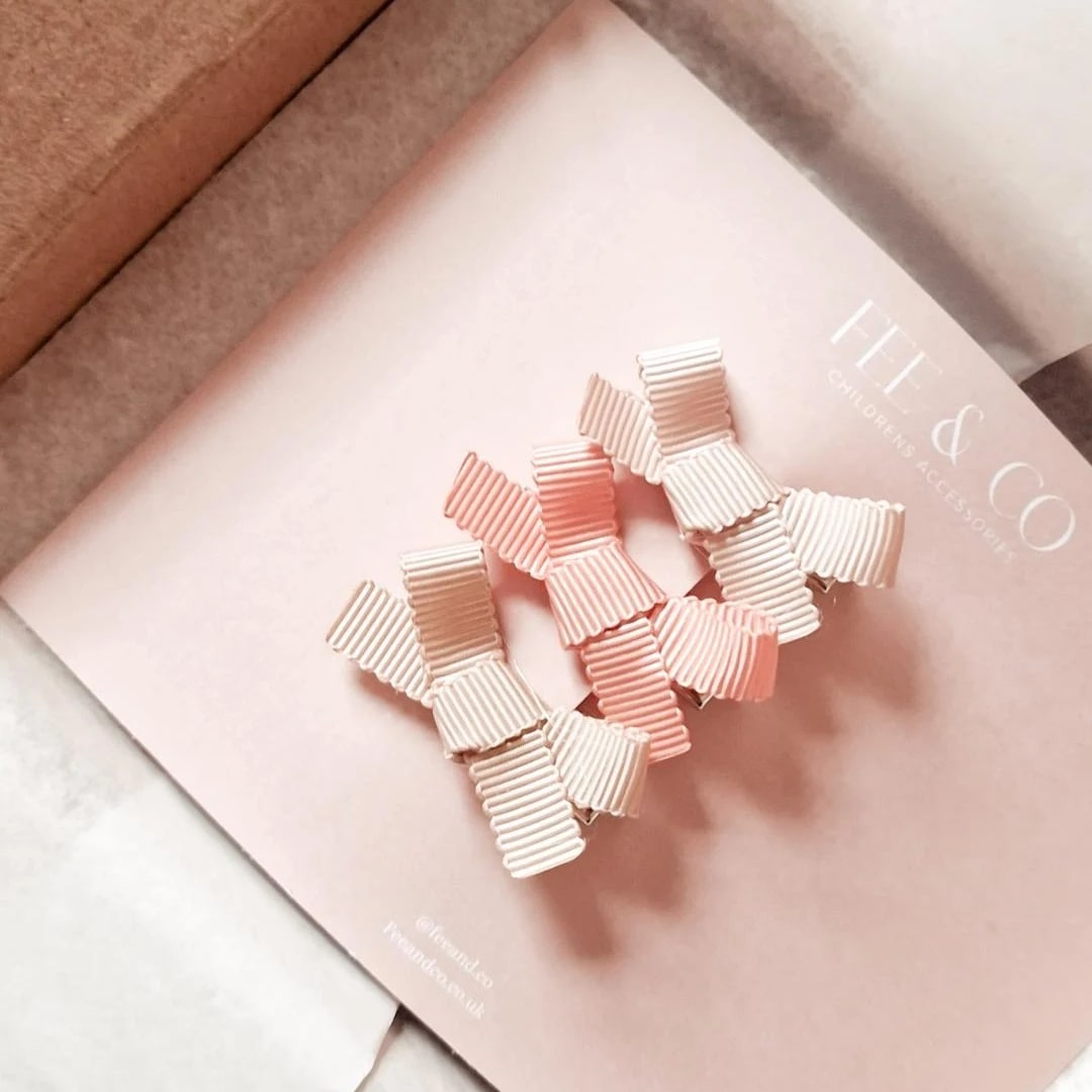 Mini hair bows set