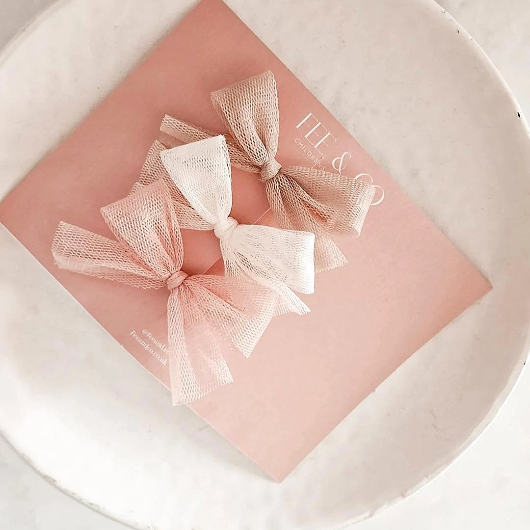 tulle bow set