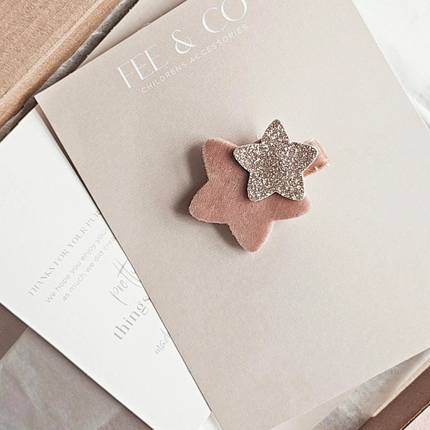 Velvet star mini clip